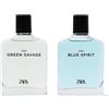 Zara Green Savage & Blue Spirit Duo Set Eau Toilette Fragranza Uomo 2 x 100 ml