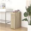 vidaXL Armadietto da Farmacia Rovere Sonoma 20x45,5x60 cm Truciolato