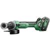 Hikoki g1813da smerigliatrice angolare a batteria 18v, 5ah, 125mm brushless, com