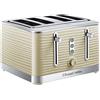 Russell Hobbs Inspire 24384 - Tostapane a 4 fette (slot extra larghi, funzione di sollevamento elevata, 6 livelli di doratura, funzione congelata/cancellazione/riscaldamento con illuminazione LED blu