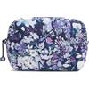 Vera Bradley Borsa organizer per cosmetici da donna, peso piuma, misura media, Giardino dell'artista Viola, Taglia unica, Featherweight - Borsa organizer per cosmetici, misura media