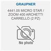 Graupner Micro Star / Zoom 400 archetti carrello (2 pz)