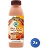 Garnier 3x Garnier Shampoo Per Capelli Fructis Hair Food Macadamia Lisciante, 350 Ml