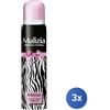 Malizia 3x Malizia Deodorante Spray 100 Ml. Intense Donna
