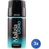 Malizia 3x Malizia Deodorante Spray Uomo 150 Ml. Aqua Made In Italy