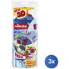 Vileda 3x Vileda Accessorio Per Lavare Panno Lavatutto Per Mop Multicolore
