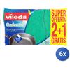 Vileda 6x Vileda Spugna Ondattiva Milleusi 2+1