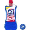Ace 3x Ace Pavimenti 1000 Ml. Senza Candeggina Disinfettante Made In Italy
