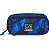 Mitama Astuccio Scuola Zipack, Blu, Portapenne Triplo Scomparto Completo Di Accessori di Cancelleria, Accessori Zaino, Scuola Media e Superiore, Ragazzo e Ragazza