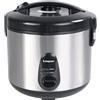 BEPER P101VAP002 Cuociriso Elettrico con Funzione Mantenimento Calore, 625g Capacità, Rivestimento Antiaderente, Coperchio con Guarnizione in Silicone, Vassoio per Cottura a Vapore