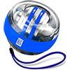 Hi5 Wristball - Attrezzo da allenamento per mani e avambracci, con impugnatura gommata e funzione luminosa, colore: Blu