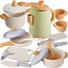 HYAKIDS Set Giocattoli da Cucina per Bambini Set di Pentole e Padelle Bambini Accessori