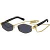 Marc Jacobs Occhiali da Sole Marc Jacobs MARC 496/S GOLD/GREY 55/17/140 donna