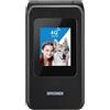 BRONDI Cellulare Brondi Amico speciale 4G black metal nero