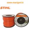 STIHL Filo decespugliatore QUADRO STIHL ø 2,7 x 208 mt rosso bobina per tagliabordi