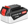 JYJZPB 5,5Ah 18V Batteria di Ricambio per Black & Decker 18V Litio Batteria BL2018