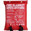 Coperta antifiamma 1,5 x 1,8 perfetta per cucina ristorante casa estintore