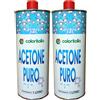 Coloritalia Acetone puro 99,9% 1L Per Mix Con 2Ehn99, Solvente Pulitore. 2L (2 x 1L)