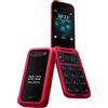 NOKIA 2660 FLIP 32 GB 4G DUAL SIM LCD 2.8"QVGA SLOT NANO SD FOTOCAMERA 0.3 ROSSO