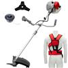 IKRA decespugliatore a benzina IBF 4342 con bobina, lama a 3 denti e tracolla comfort, 42,7 cm³, 1,25 kW