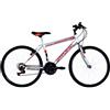 GIRARDENGO BICI 26 MTB 18 VELOCITA' GIRARDENGO IN ACCIAIO ARGENTO ROSSO PER RAGAZZO
