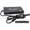 ALIMENTATORE UNIVERSALE AUTOMATICO 90W PC LAPTOP NOTEBOOK 10 SPINOTTI ADATTATORI