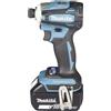 Makita DTD172RTJ, avvitatore ad impulsi, nero, blu, 1-4 pollici, 3800 giri/min, 180 Nm,