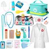 Sundaymot Valigetta Dottore Bambini kit Dottoressa Bambina con Vero stetoscopio termometro