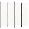 vidaXL Paravento a 6 Pannelli Nero 300x180cm Divisorio Separè Pannello Schermo vidaXL