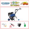 Hyundai Motozappa a Scoppio Hyundai 35121 Motocoltivatore 196 cc 4 Tempi Benzina 54cm