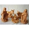 SACRA FAMIGLIA COMPLETA IN COTTO ROSSO DA CM.28 PER DECOUPAGE - DECORAZIONE