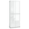 Stilio Mobile Scarpiera 4 Ante 80x34x200 cm bianco