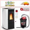 Nordica-Extraflame STUFA A PELLET VENTILATA CON RIVESTIMENTO IN ACCIAIO VERNICIATO KETTY EVO NORDIC