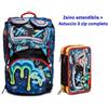 Seven ZAINO SEVEN SJ BOY WONDROUS OCCHI + ASTUCCIO 3 ZIP SCHOOLPACK - scontato €99,90