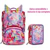 Seven SJ ZAINO SEVEN SJ GANG GIRL WONDROUS + ASTUCCIO 3 ZIP COMPLETO SCHOOLPACK Novità