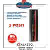 TECHNOMAX ARMADIO PORTAFUCILI FUCILIERA ACCIAIO BLINDATO 5 POSTI FUCILI TECHNOMAX TCH/4