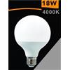 Univers Lampadina led 18 w lampada globo sfera luce naturale 4000K e27 g95