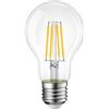 Univers LAMPADINA LED FILAMENTO 8W LUCE NATURALE 4000K IN VETRO TRASPARENTE E27 8 WATT A