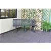 UTENSILERIA 1PZ PANCHINA 'ISOTTA' ANTRACITE CM 148X56 H 75 CM: