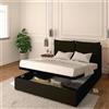 Baldiflex LETTO MATRIMONIALE CONTENITORE ECOPELLE RETE A DOGHE IN LEGNO LICIA 140x200 cm