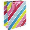 Eurowrap 35489-2C - Righe pastels, borsa grande 26,5x14x33 cm - CONF. 6