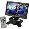 MONITOR LCD 7 POLLICI 2 INGRESSI VIDEO RCA DVD GPS TELECAMERA RETROMARCIA
