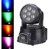 Each Italy Faro 7 led rgb discoteca proiettore luce rotante effetti strobo ritmo musica dmx