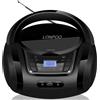 LONPOO Lettore CD Portatile Boombox Bluetooth/Radio FM/USB 2.0 / Aux-In/Uscita Cuffie/S