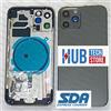 Apple SCOCCA POSTERIORE BACK COVER VETRO+FRAME COMPLETA PER IPHONE 12 PRO - 12 PRO MAX
