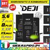 DEJI BATTERIA DEJI APPLE IPHONE 5 6 6S 7 8 X XR XS 11 12 13 PRO MAX MINI PLUS SE 2020