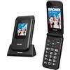 Brondi Amico Speciale 4g 1.77 2.8" Controllo Remoto SOS Dual Sim Black Metal Br