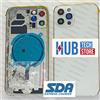 Apple SCOCCA POSTERIORE BACK COVER VETRO+FRAME COMPLETA PER IPHONE 12 PRO - 12 PRO MAX