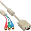 InLine Cavo InLine VGA RGB da connettore VGA a 3 connettori RCA - 2 m (17202)