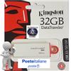 Kingston PENDRIVE MEMORIA PEN DRIVE CHIAVETTA USB KINGSTON G4 16GB 32GB USB 3.1